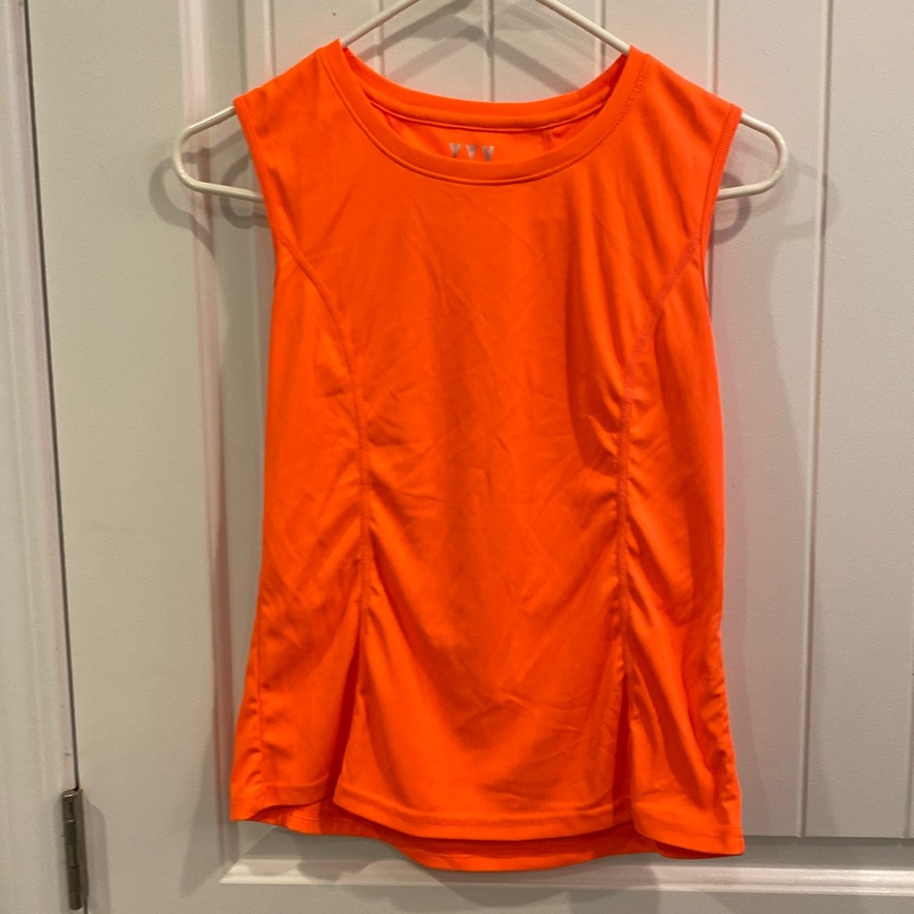 Orange workout tank